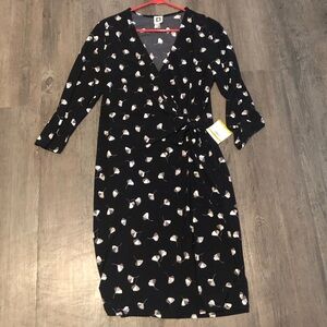 Anne Klein faux wrap dress size 14